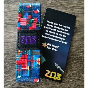 ZOX "THE NICE LIST" #414 RARE PURPLE STITCHED VIP New Med Collectible Wristband
